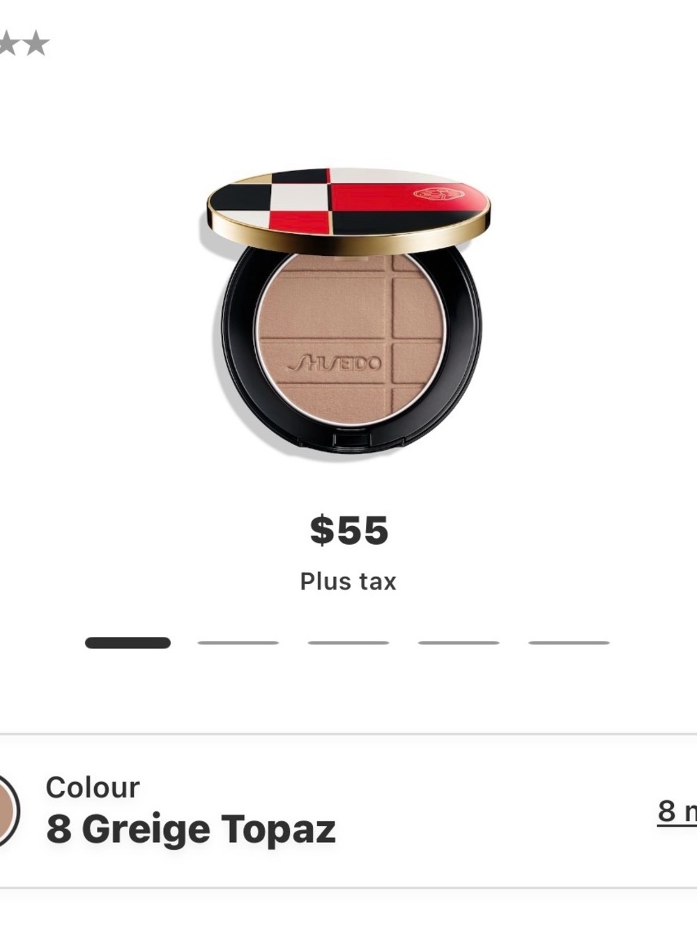 Shiseido Color + Glow — 8 Greige Topaz